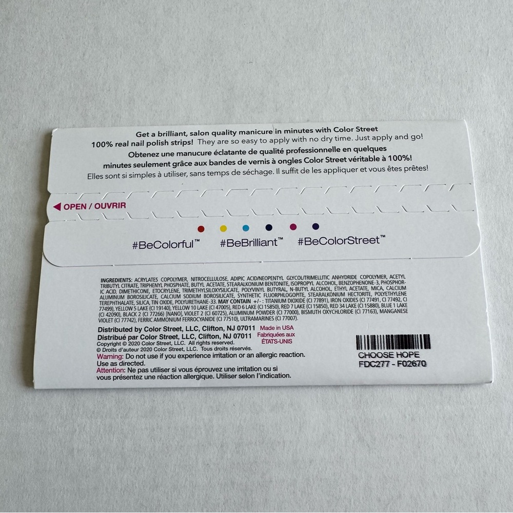 *Retired* Color Street: Choose Hope | Breast Cancer Awareness Pink Ribbon Pastel - Picture 4 of 10